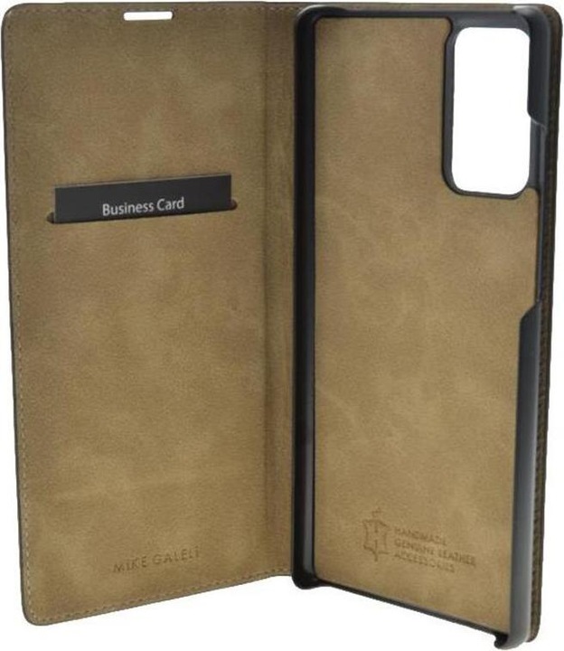 Produktbild Mike Galeli Book-Cover Echtleder Marc black (Samsung Galaxy Note 20)