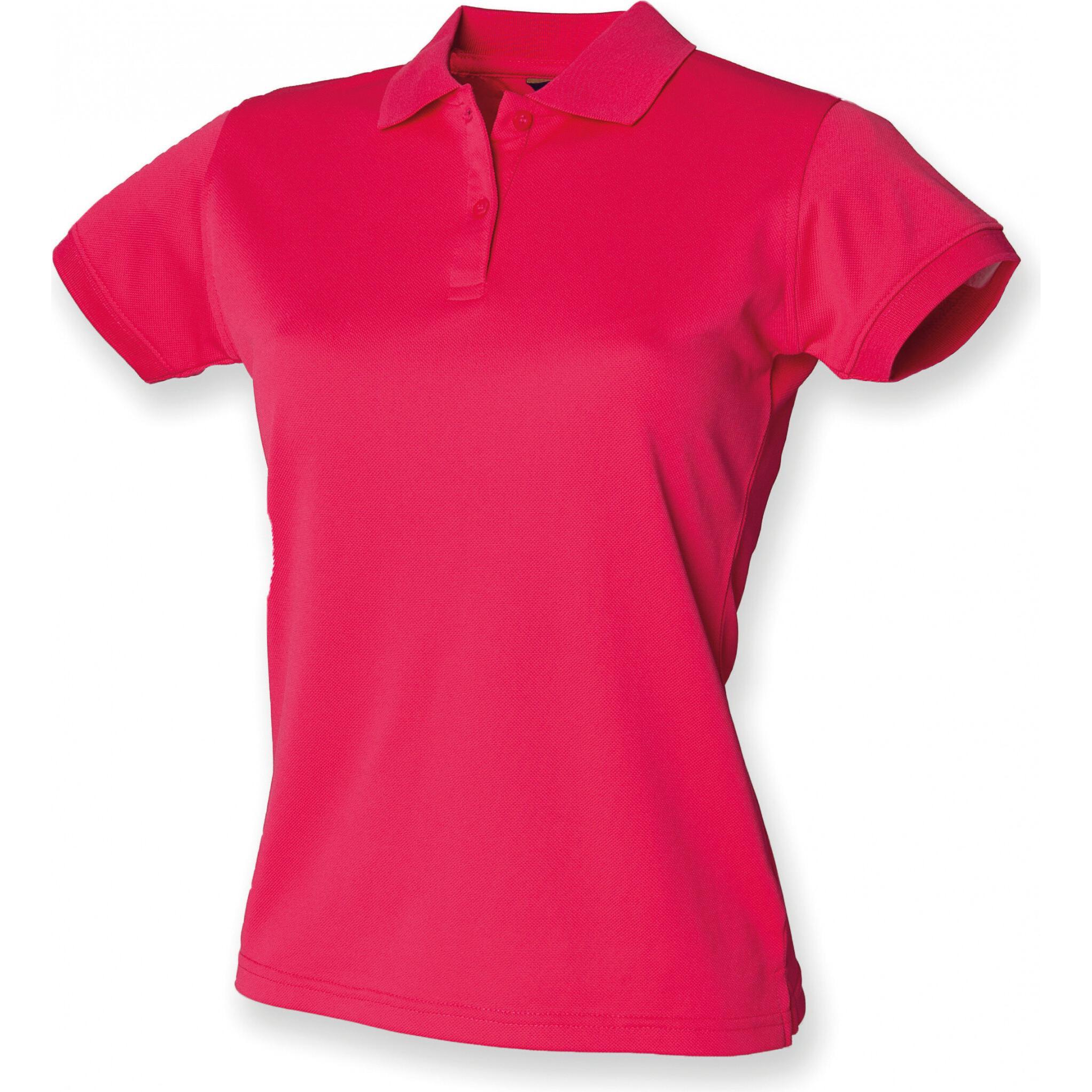 Henbury, Damen, Shirt, Cool Plus, Pink, (XS)