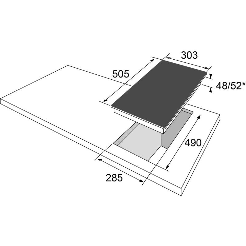 Thumbnail - Amica EB-Autark-Kochfeld, Kochfeld, Schwarz