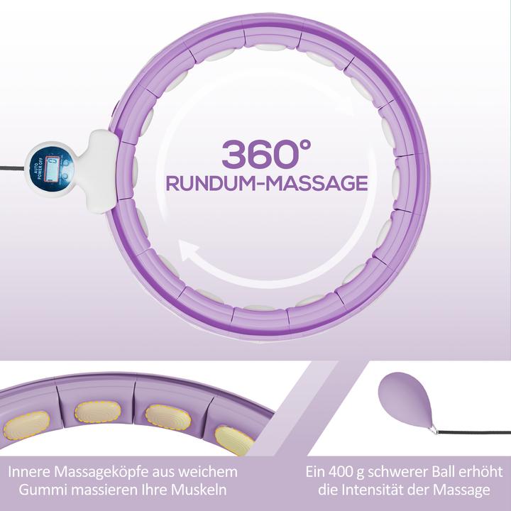 Immagine prodotto SportNow Hula Hoop Kunststoff, Metallsand Violett (1300 g)