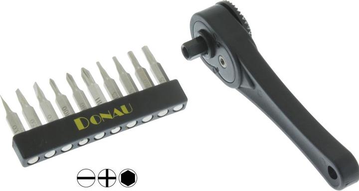Produktbild Donau Mini-Ratsche Mit 10 Bits (5/32")