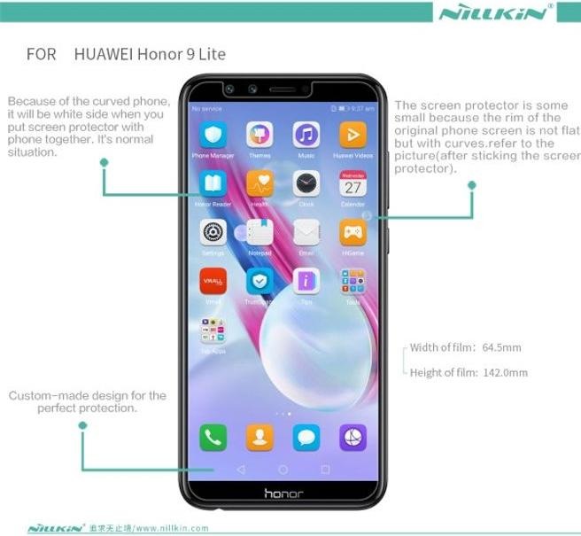 Actual product image Nillkin Matte Series Protective Film (1 Piece, Honor 9 Lite)