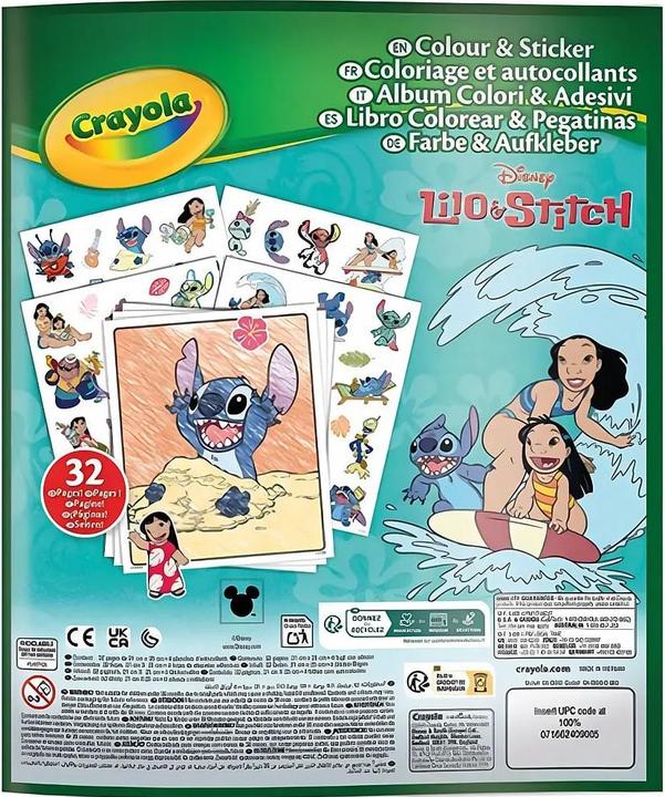 Produktbild Crayola CR Color & Sticker Book Lilo&Stitch