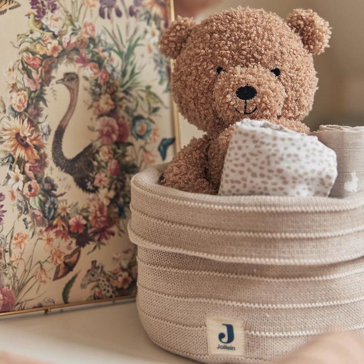 Image du produit Jollein Lot de 2 bavoirs Dotted Rabbit Nougat (70 cm, 70 cm)