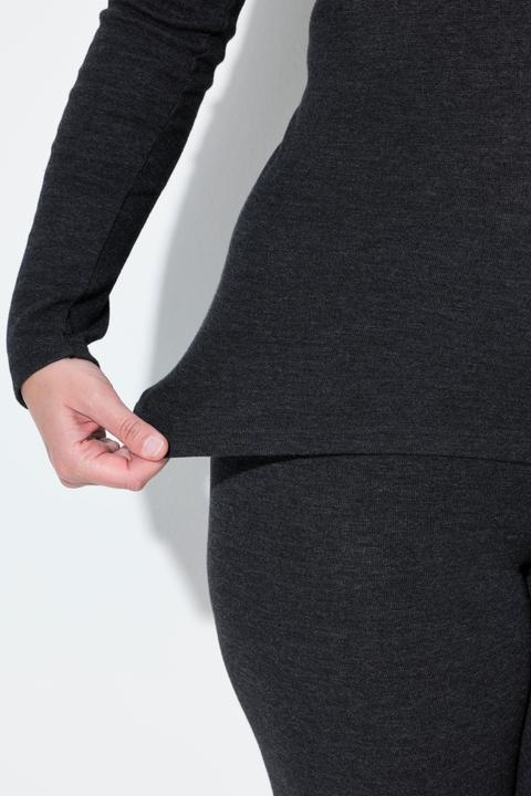 Produktbild Ulla Popken Thermoshirt, Slim, Rundhalsausschnitt, Langarm (60)