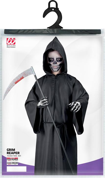 Immagine prodotto Widmann Costume da scheletro per bambini con cappuccio e cintura