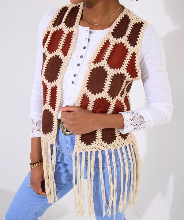 Produktbild Joe Browns Boho Crochet Fringe Gilet (One Size)