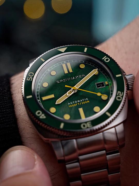 Actual product image Spinnaker SP-5106-33 Hull Automatic Pearl Diver Limited (Rotating bezel left, Diving watch, 42 mm)