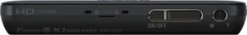 Actual product image Sony DSC-TX55, 16MP, 5x zoom, 3D, FullHD, black