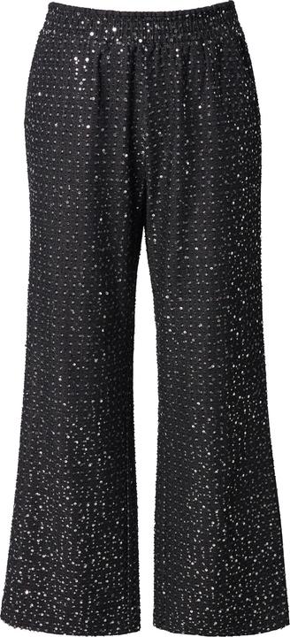 Actual product image Studio Untold Sequined Denim Elastic Waist Jeans (48)