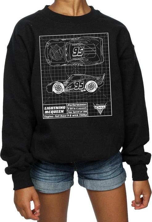 Image du produit Disney - Sweat CARS LIGHTNING MCQUEEN BLUEPRINT - Fille (116)