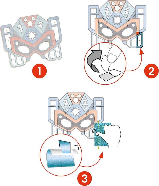 Image du produit Djeco Bricolage - Images transparentes Masques Robot