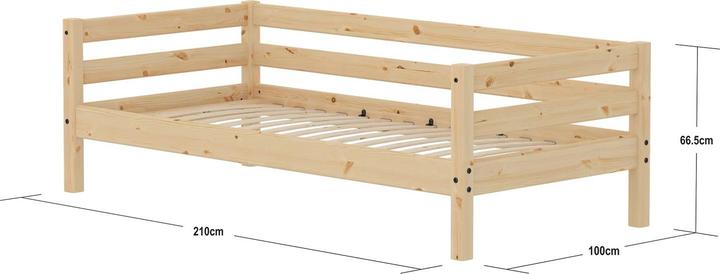 Actual product image Flexa Classic bed with back railing (90 x 200 cm)