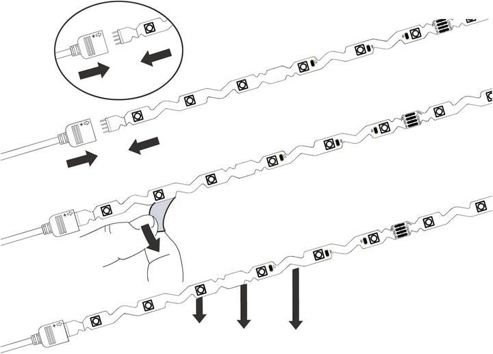 Produktbild EGLO LED-Lichtband (Weiss, 300 cm, Indoor)