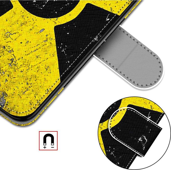 Produktbild Ueli Express iPhone 13 Mini Buch Etui Tasche mit Kartenfach Radioaktivität (Apple iPhone 13 mini)