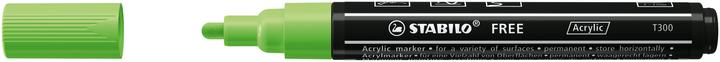 Actual product image STABILO Acrylic marker - FREE Acrylic - T300 bullet tip 2-3mm - single pencil - light green (Light green, 3 mm, 1 x)