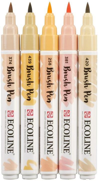 Image du produit Talens Set de stylos pinceaux (Multicolore, 5 x)