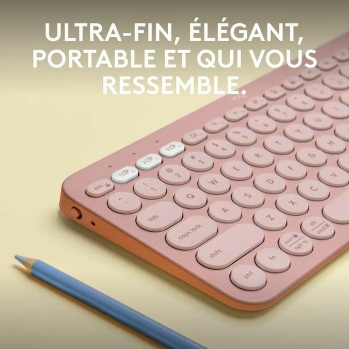 Productafbeelding Logitech Kiezelsleutels 2 K380s Tonaal Roze (FR, Draadloze)
