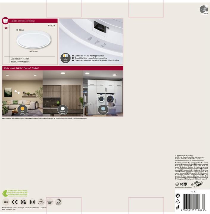 Produktbild Paulmann Panel Alya (3450 lm)