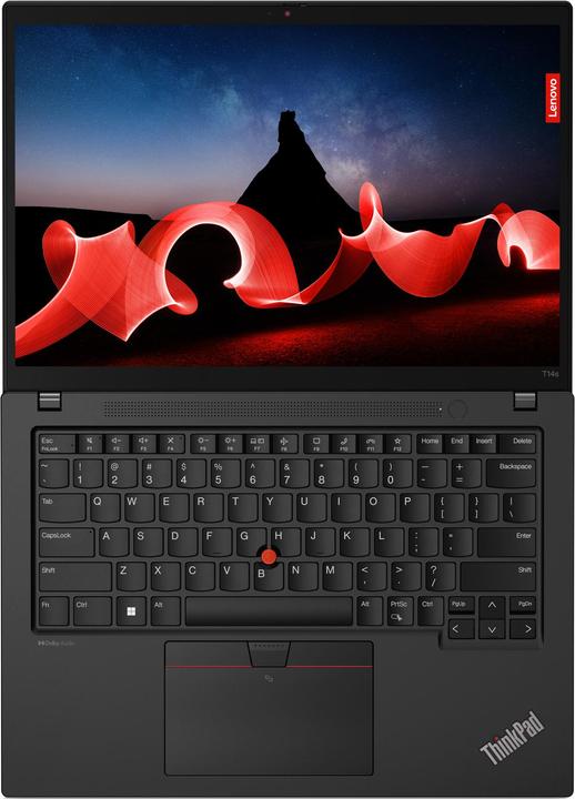 Actual product image Lenovo ThinkPad T14s Gen 4 (14", 1000 GB, 32 GB, DE, Intel Core i7-1355U)