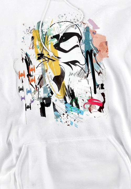 Immagine prodotto Star Wars Felpa con Cappuccio Stormtrooper Astratta Uomo (M)