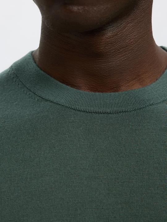Actual product image Selected 100% merino wool jumper with round neckline (L)