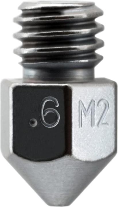 Actual product image MicroSwiss Micro-Swiss Nozzle MK8 High Speed Stee 0.6 mm M2 Hardened High Speed Steel Nozzle (Blast pipe)