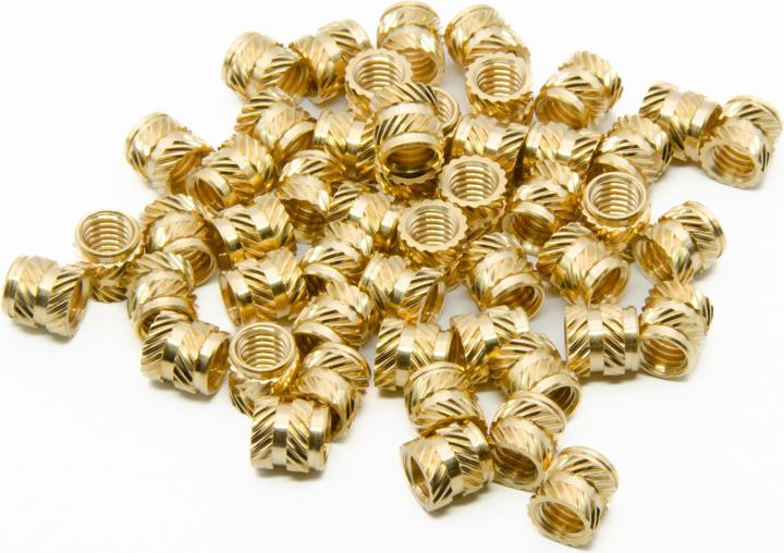 Purecrea M6x8mm Gewindeeinsätze Messing Insert 50Stk