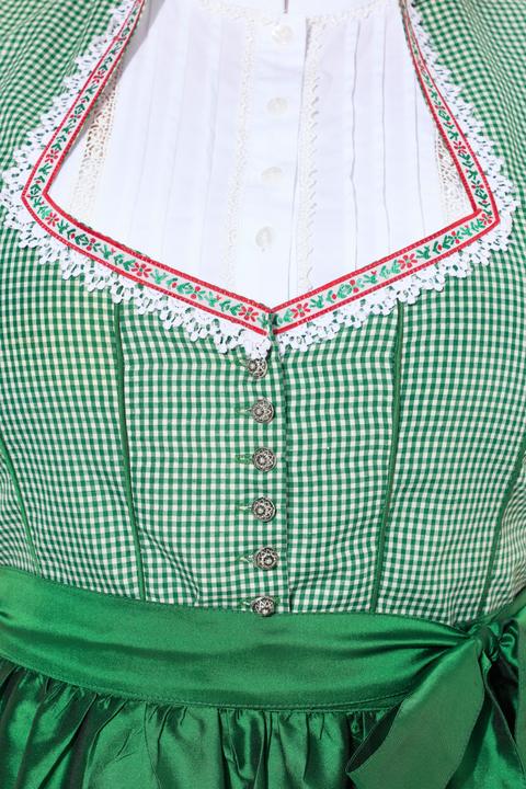 Image du produit Ulla Popken Dirndl sans manches, costume traditionnel bavarois. Décolleté en coeur et laçage (62)