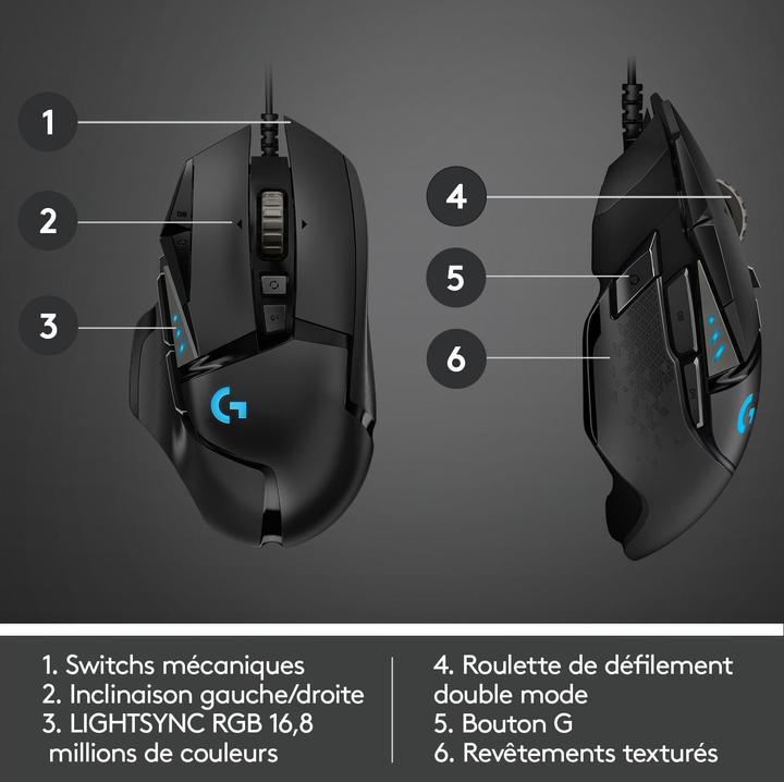 Productafbeelding Logitech G G502 Held (Bedraad)