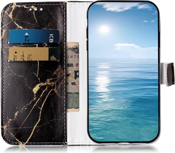 Immagine prodotto Cover-Discount OPPO A57s - Custodia in pelle Marmo Nero (Oppo A57s)