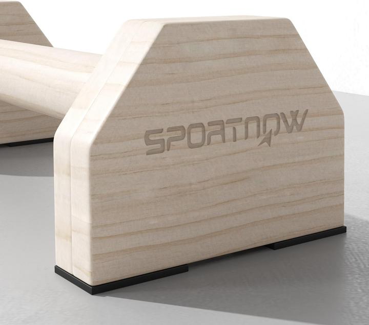 Actual product image SportNow Liegestützgriffe Buchenholz Naturholz