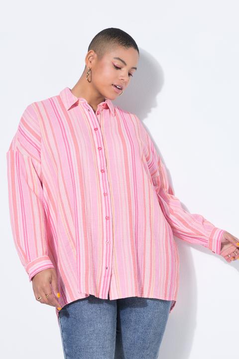 Immagine prodotto Studio Untold Camicia di mussola a righe dal taglio oversize con maniche lunghe (58, 60)