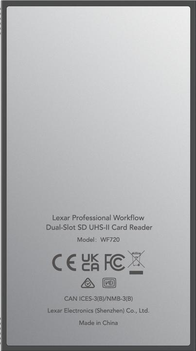 Actual product image Lexar PRO Workflow SD Dual-Slot Reader (USB 3.2)