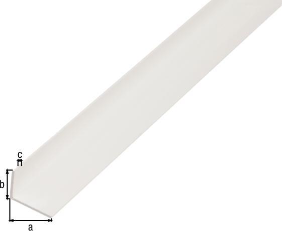Actual product image Kaiserthal Angle profile PVC wei 20x10x1,5 mm, 1 m