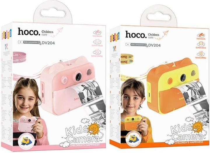 Actual product image Hoco Other Computer Accessory children camera with printer and selfie function DV204 yellow