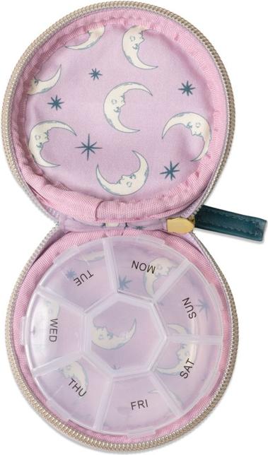 Image du produit Designworks Vegan Leather Pill Case - Teal Moon