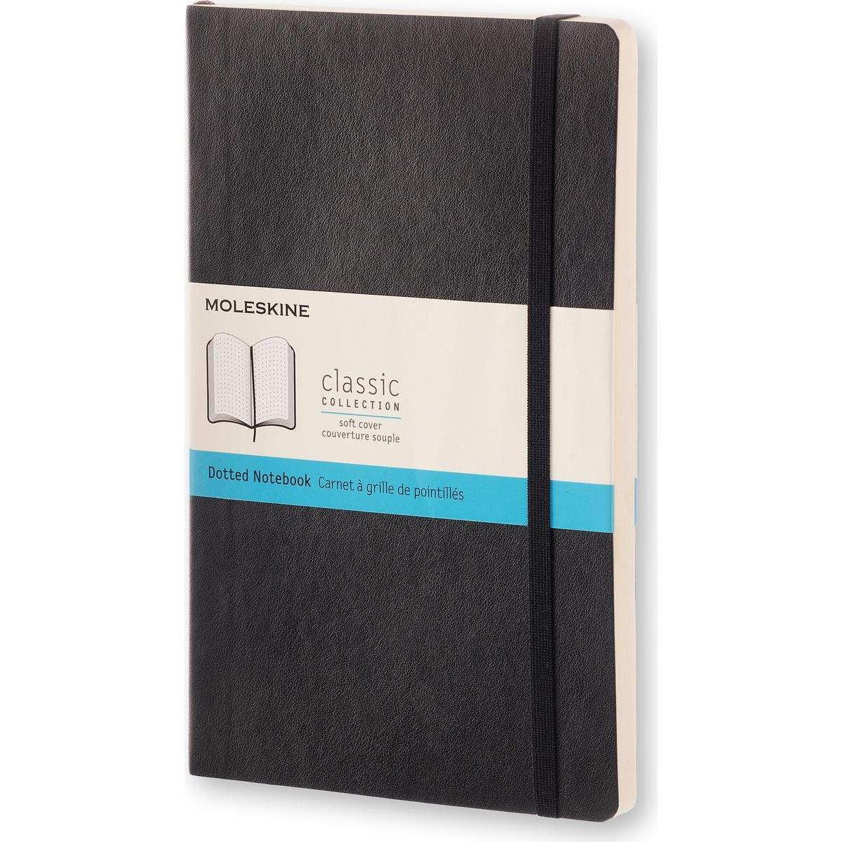 Moleskine Nero Quaderni + Bloc Notes, L (A5, Punteggiato, Copertina Morbida)