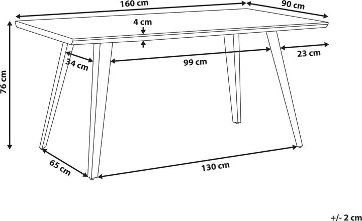 Image du produit Beliani Witney (160 x 90 x 76 cm)