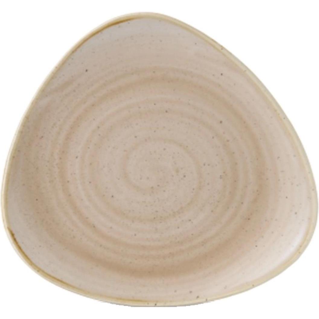 Thumbnail - Churchill Stonecast Nutmeg Beige Triangel Teller flach 26.5cm, Teller, Beige
