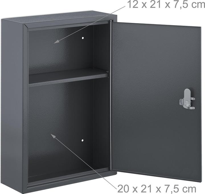 Produktbild Relaxdays Medizinschrank (21.5 x 9.5 x 32 cm)