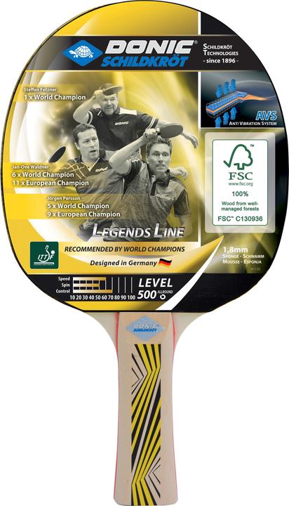 Productafbeelding Donic Schildkröt Legends 500 Tafeltennisbatje