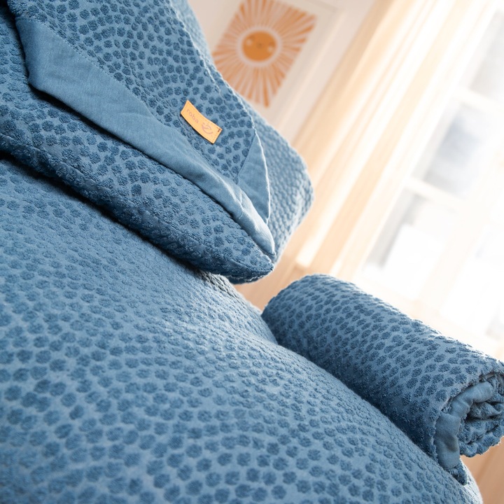 Produktbild Roba Nestchen passend für Babybetten 60x120cm oder 70x140 cm 'Seashells' indigo