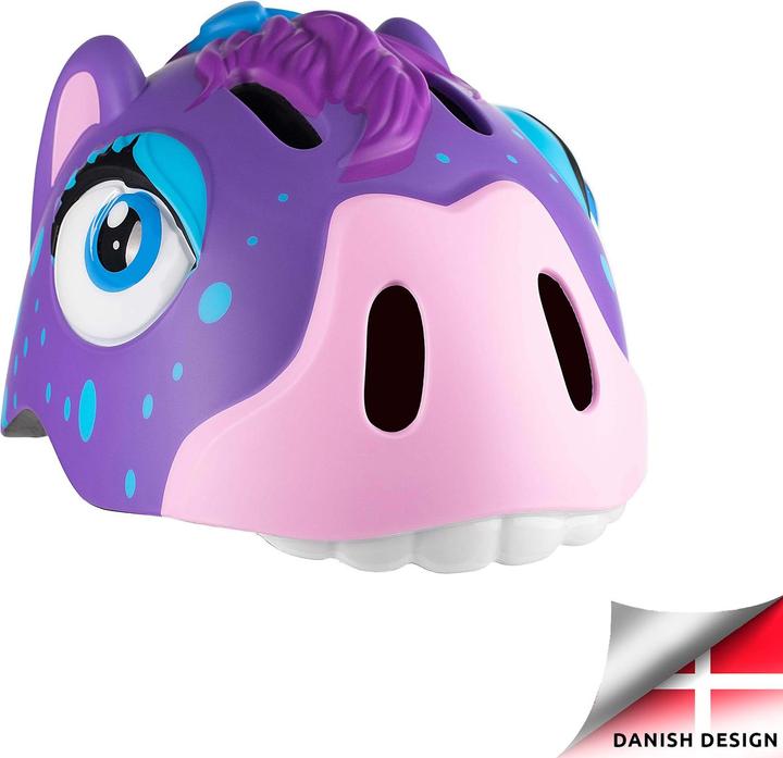 Actual product image Crazy Safety Horse Bicycle Helmet - Purple (100901-03) (49 - 55 cm)