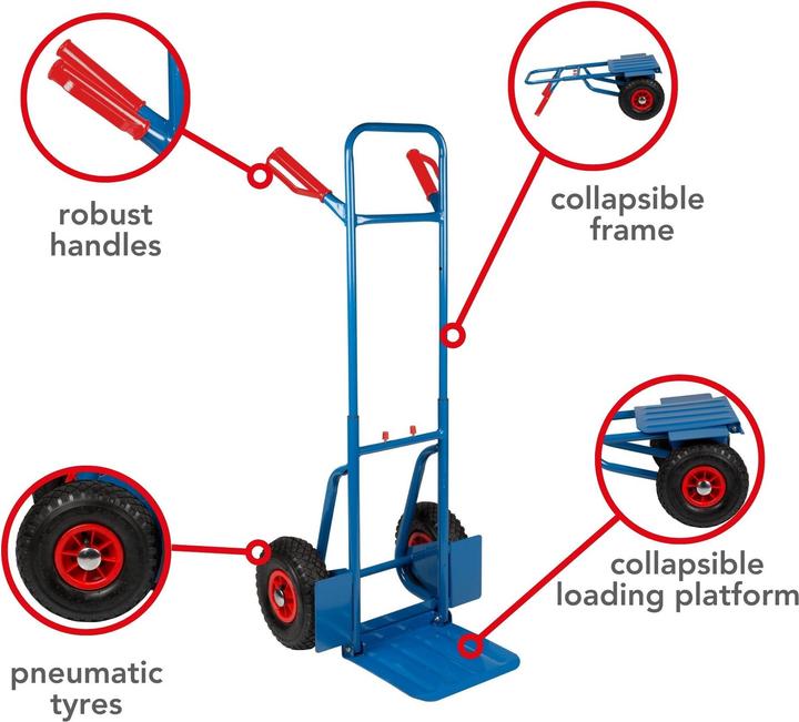 Produktbild Velleman Klappsackkarre Max. Tragkraft (150 kg)