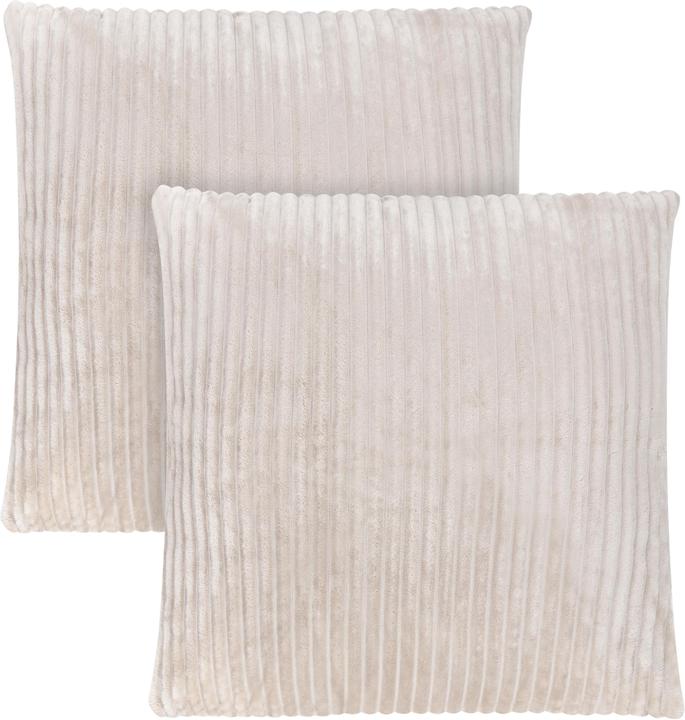 Actual product image Aspero 2 Striped Flannel Pilar Cushion Covers - 9047 (80 x 80 cm)