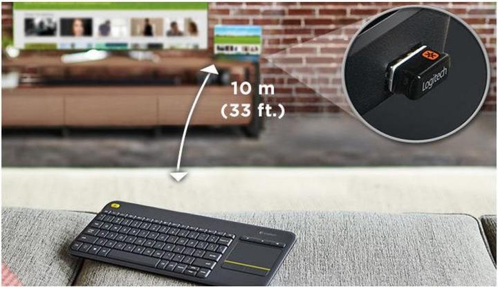 Actual product image Logitech K400 Plus (CH, Wireless)