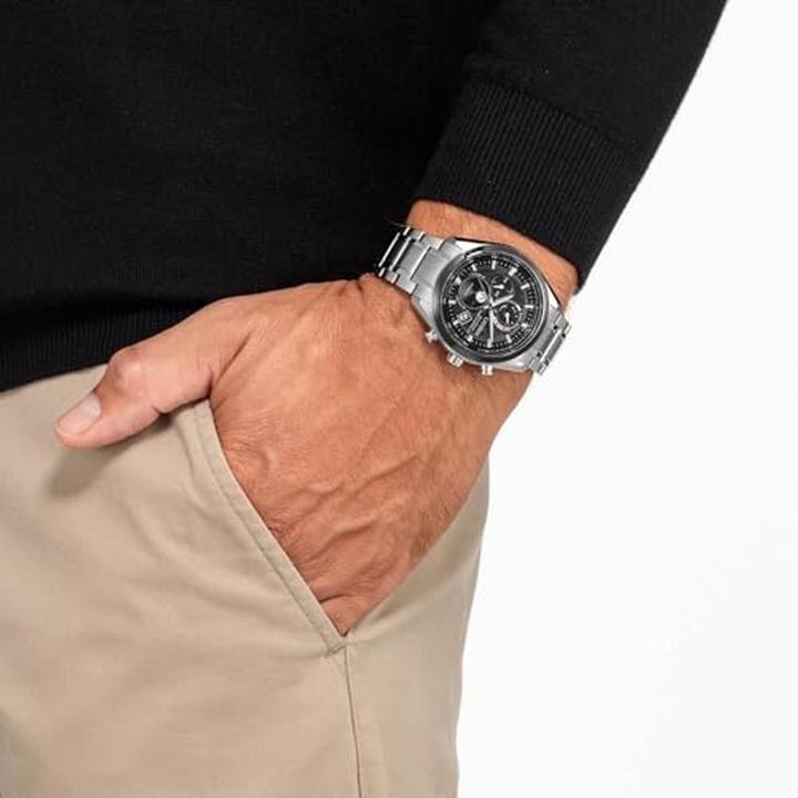 Produktbild Citizen BY1018-80E Eco-Drive Mondphase Titanium Funkuhr 43mm 10ATM (Analoguhr, Mondphasenuhr, Funkuhr, 43 mm)