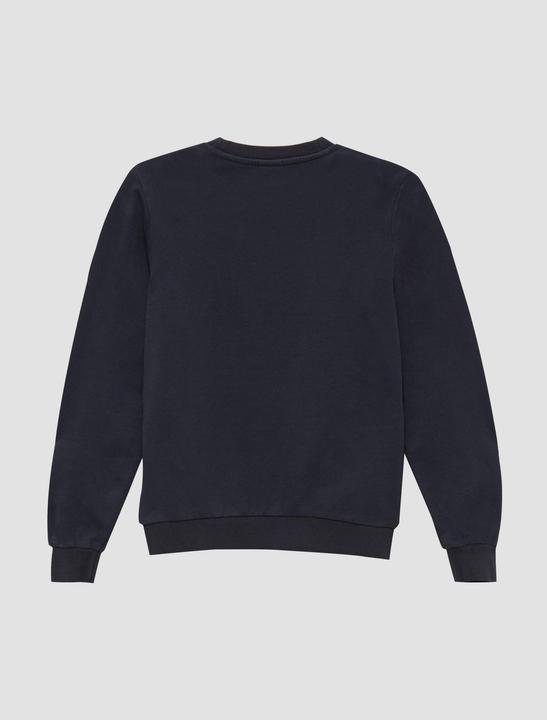 Produktbild s.Oliver Sweatshirt Sweatshirt mit Garment Dye und Schriftprint (S)