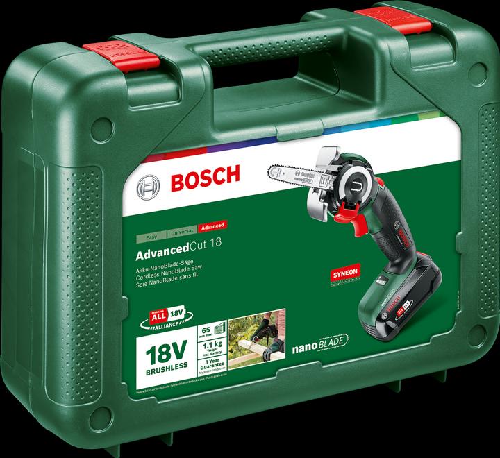 Actual product image Bosch Home & Garden AdvancedCut 18 with battery (Battery chain saw)